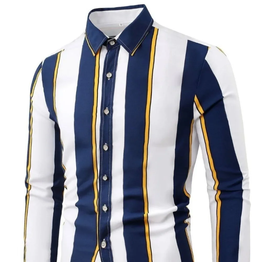 White Mens Button Up Shirt - Picture 1 of 6